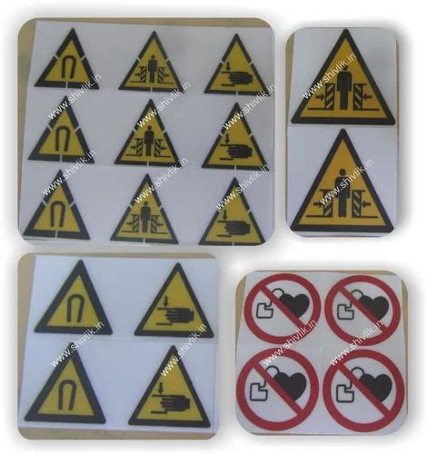 Acrylic Electrical Safety Label, For Electronic Equipments, Packaging ...