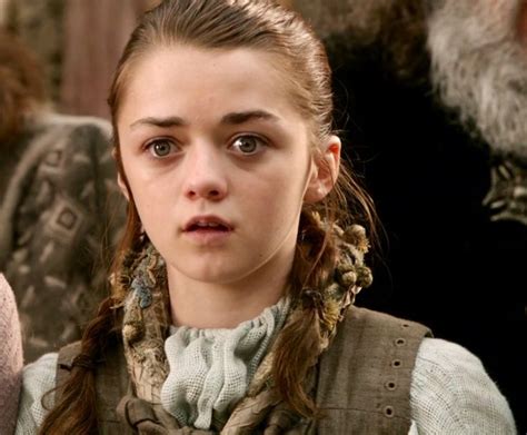 Arya Stark (actress: Maisie Williams) of TVs Game of Thrones. | Arya ...