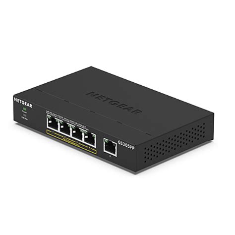 Switches : Netgear 5 port Gigabit Unmanaged PoE Switch,