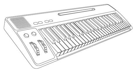 Piano Keyboard Drawing PNG, Vector, PSD, and Clipart With Transparent Background for Free ...