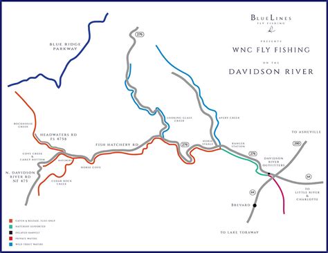 Davidson River Map | WNCFlyFishing