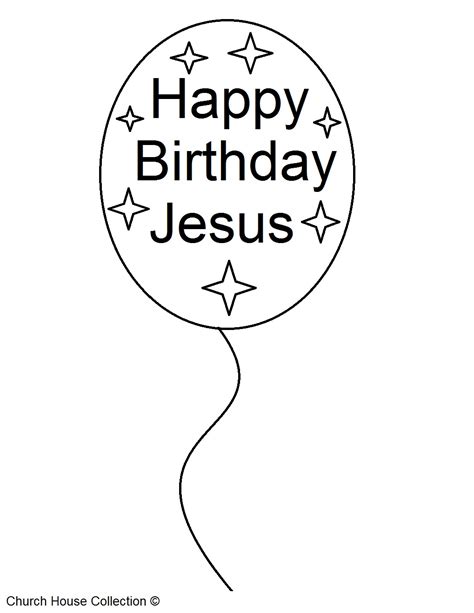 Happy Birthday Jesus Coloring Pages