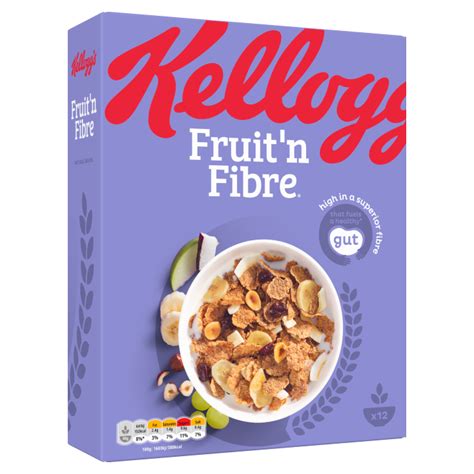 【メーカーへ】 Kellogg's Fruit 'n' Fibre (750g) - Pack of 2：Glomarket のでお