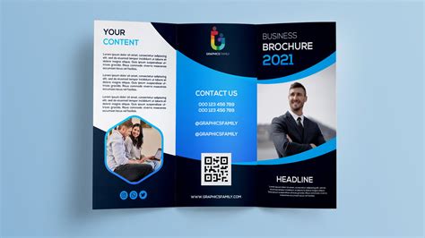 Free Photoshop Business Trifold Brochure Design Template – GraphicsFamily