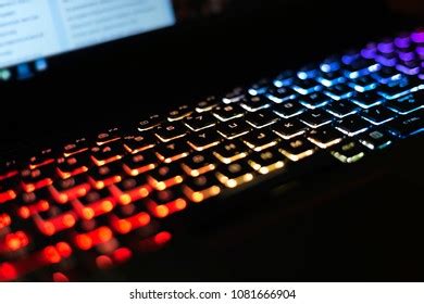 Laptop Black Backlit Keyboard Different Colors Stock Photo 1081666901 | Shutterstock