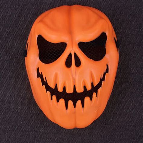 Novelty Pumpkin Latex Mask Halloween Party Cosplay Face Mask Tool Prop ...