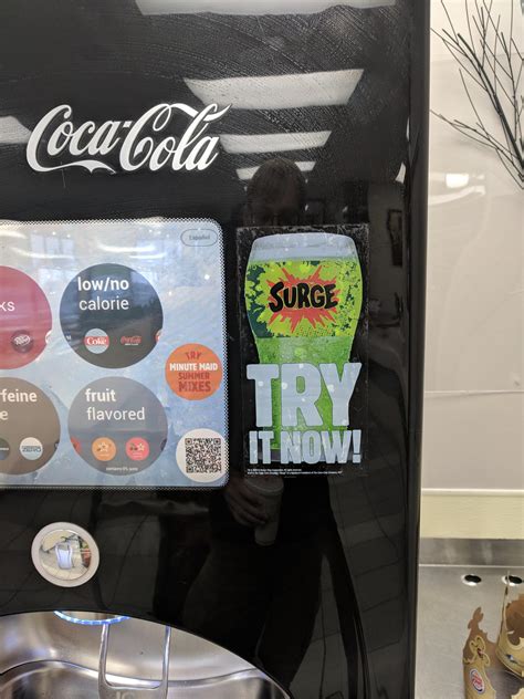 The Coca-Cola freestyle machine at this Burger King has Surge : r/mildlyinteresting