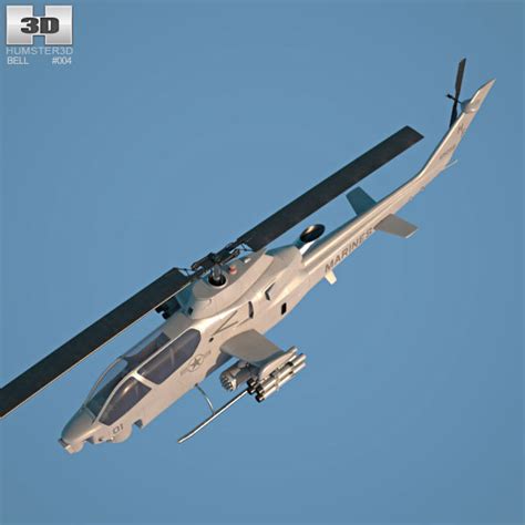 Bell AH-1 Cobra 3D model - Download Helicopter on 3DModels.org