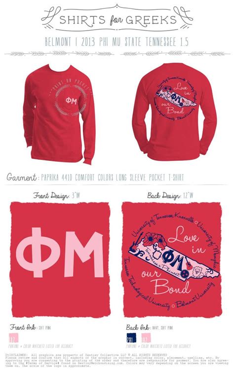 Tennessee's Phi-nest for all PHI MU chapters in TN. | Greek shirts ...