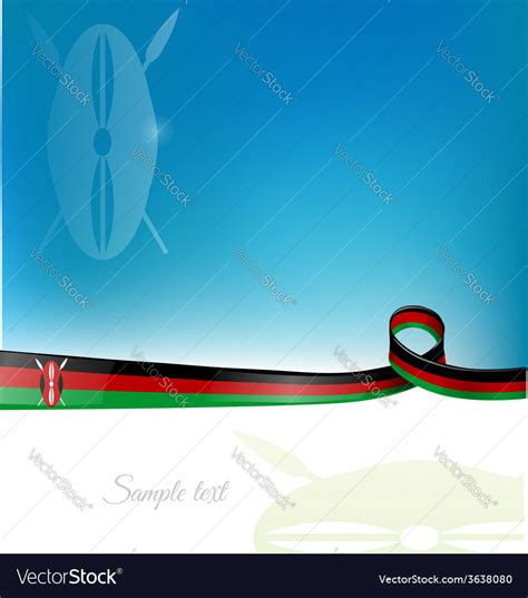 Kenya flag background Royalty Free Vector Image