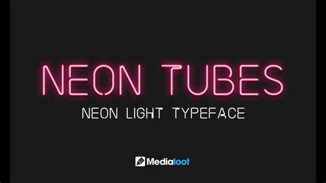 Neon Tubes Font Demo - Creating a Neon Glow Effect with Photoshop - YouTube