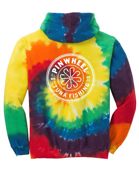 Pinwheel Rasta Tie Dye Hoodie - Wicked Tuna Gear