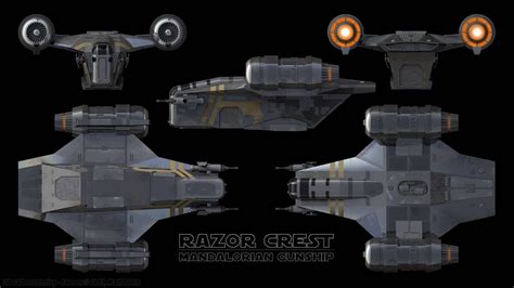 Razor Crest - Schematics by Ravendeviant on DeviantArt | Star wars spaceships, Star wars, Star ...