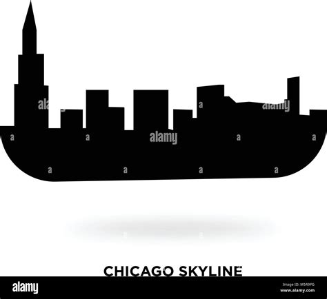 chicago skyline silhouette Stock Vector Image & Art - Alamy