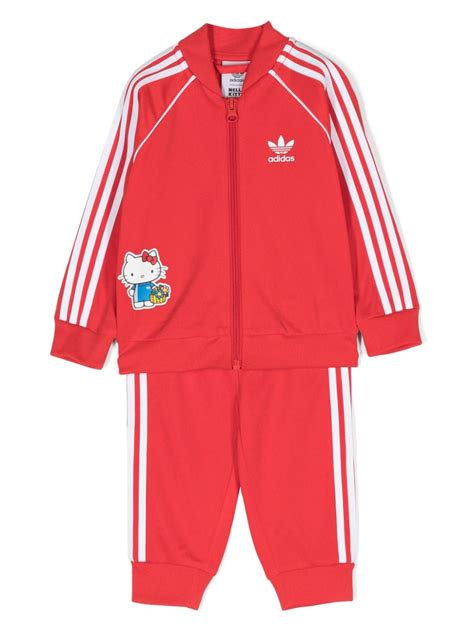 Adidas Kids x Hello Kitty graphic-print Tracksuit Set - Farfetch