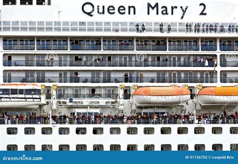 Cruising ship Queen Mary 2 editorial photography. Image of illustrative ...