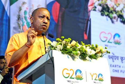 Uttar Pradesh Chief Minister Yogi Adityanath addresses at Youth-20 Summit