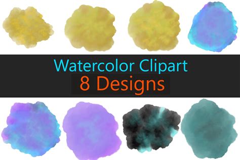 Watercolor Brush Stroke Clipart Set 40 Graphic by Creative_studio · Creative Fabrica