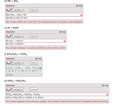 Solved Use the Acid-Base Table to write net equations for | Chegg.com