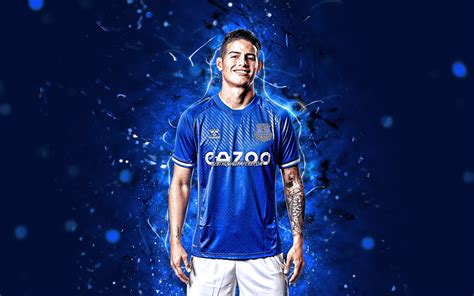 Download wallpapers James Rodriguez, 2020, 4k, Everton FC, colombian ...