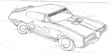 muscle car drawing by Zomby0Wolf on DeviantArt