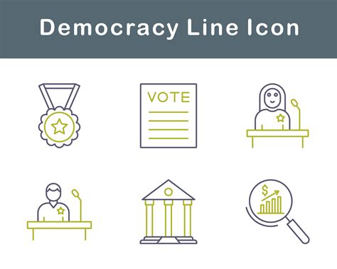 Democracy Vector Icon Set 20708263 Vector Art at Vecteezy