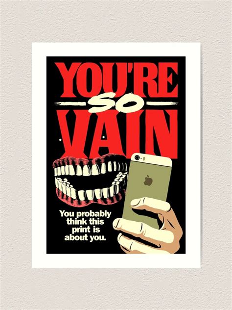 "Vain" Art Print by butcherbilly | Redbubble