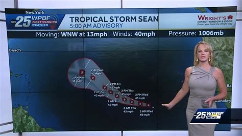 Tropical Storm Sean forms in Atlantic Ocean - YouTube