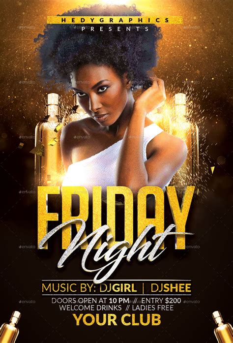 Friday Night Flyer, Print Templates | GraphicRiver