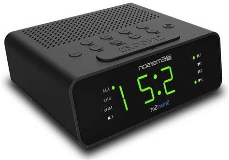 Emerson SmartSet Alarm Clock Radio with AM/FM Radio,