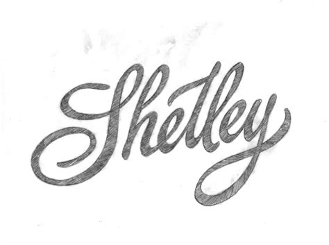 Lettering, Letter art, Shelley