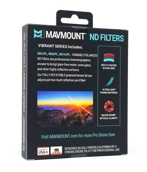 DJI Mavic 2 Pro Drone Polarized ND Filters | Mavmount brand DJI Mavic ...