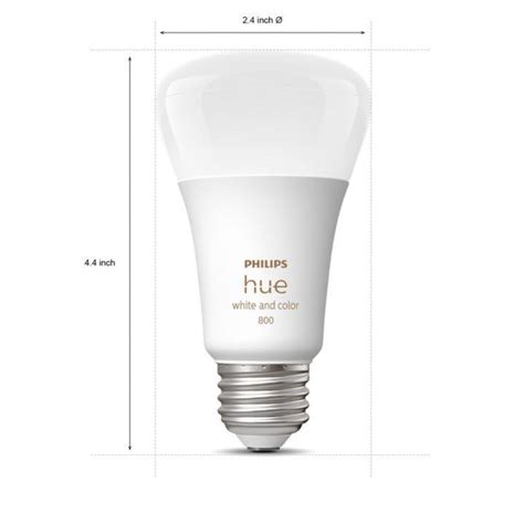 Philips Hue Starter kit: 2 E26 smart bulbs (60 W) + dimmer switch ...