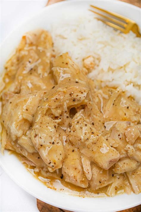 Slow Cooker Chicken Breast with Gravy Recipe - Dinner, then Dessert