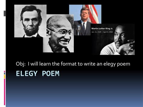 ELEGY POEM