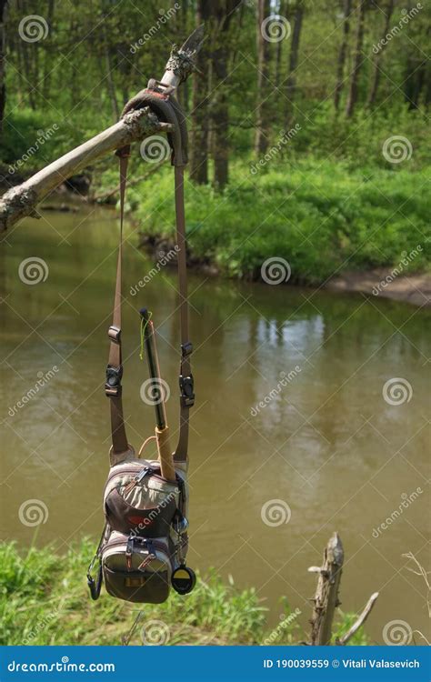 Fishing with a Tenkara. Fishing Gear Stock Image - Image of leisure, outdoor: 190039559