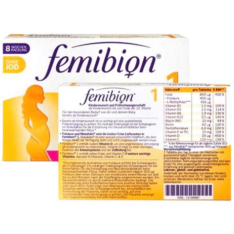 Femibion 1 Early Pregnancy (8 weeks usage)- Pregnancy Supplement — VicNic.com