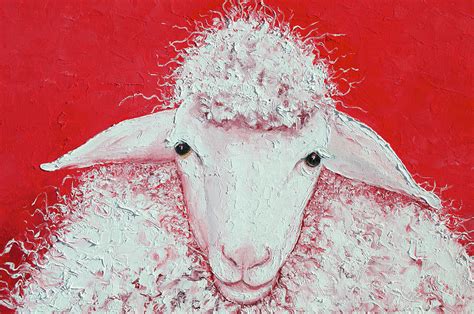 Funky Sheep painting Painting by Jan Matson - Fine Art America