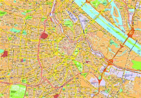 Vienna Vector map. Eps Illustrator Map | Vector World Maps