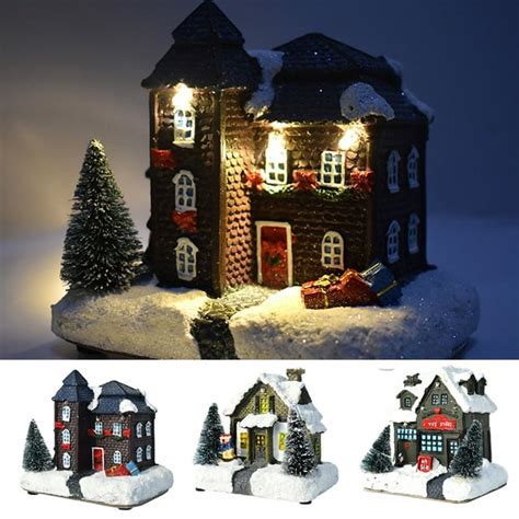 Dengjunhu Christmas Village - LED Lighted Christmas Village Houses with ...