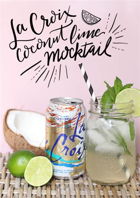 La Croix Mocktail Recipe: Coconut Lime - Lily & Val Living