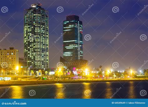 Center of Nightlife at Barcelona Stock Image - Image of metropolitan ...