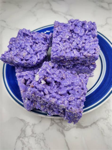 Purple Rice Krispie Treats | How To Make Rice Crispy Treats