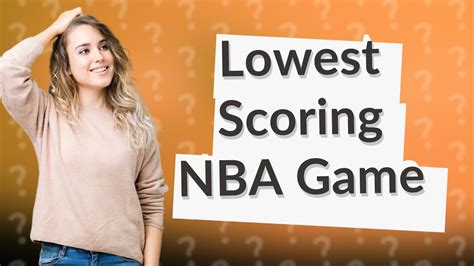 What's the lowest scoring NBA game? - YouTube