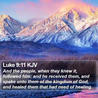 Luke 9 Scripture Images - Luke Chapter 9 KJV Bible Verse Pictures