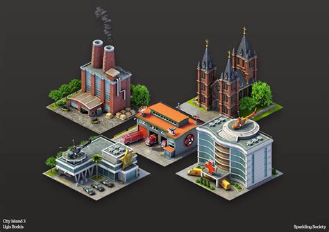 Ugis Brekis art blog: Isometric game graphics: City Island 3