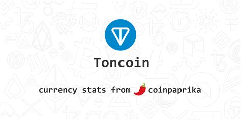 Toncoin (TON) Price - Live Chart, Index, Market Cap | CoinPaprika