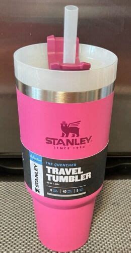 STANLEY ADVENTURE QUENCHER 40 OZ TUMBLER CUP W/ STRAW AZALEA (HOT PINK ...