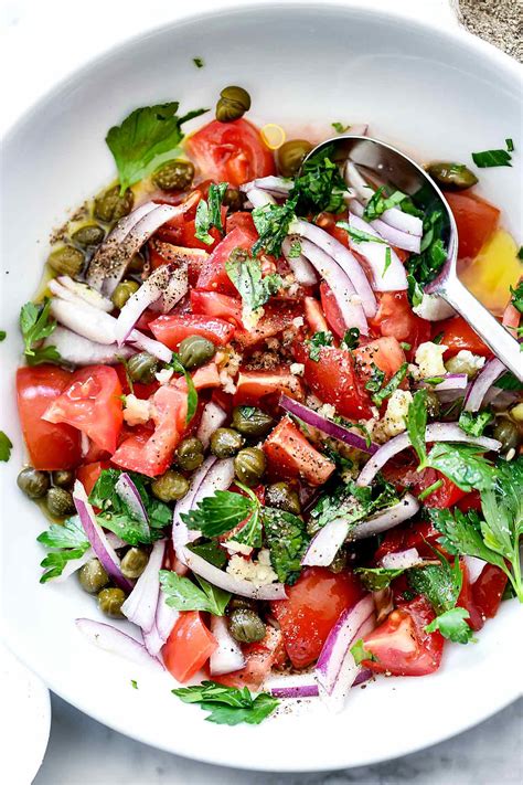 Mediterranean Tomato Salad | foodiecrush.com