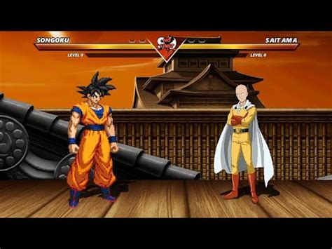 GOKU vs SAITAMA - High Level Awesome Fight! - YouTube